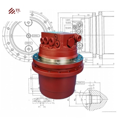 Spareonderdelen voor graafmachines PC40-5 Final Drive 20S-60-22101 Travel Motor Assy voor Komatsu